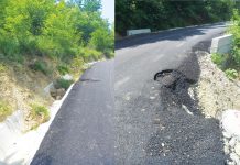 Drumul modernizat pe ploaie la Vladimir, distrus după o lună! GIDAZI PROD, obligată să intervină