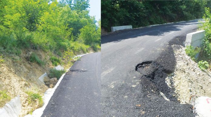 Drumul modernizat pe ploaie la Vladimir, distrus după o lună! GIDAZI PROD, obligată să intervină