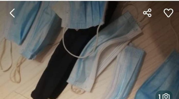 Un târgujian vinde măști gata infectatate cu COVID!