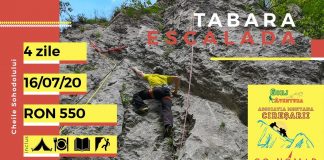 Tabără de escaladă, pe Cheile Sohodolului