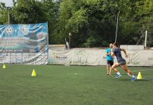 Handbalistele s-au antrenat pe sintetic