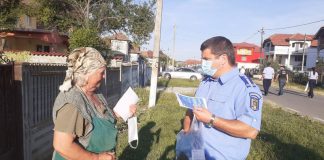 Localnicii din Țânțăreni, învățați cum să se ferească de infecția cu noul coronavirus