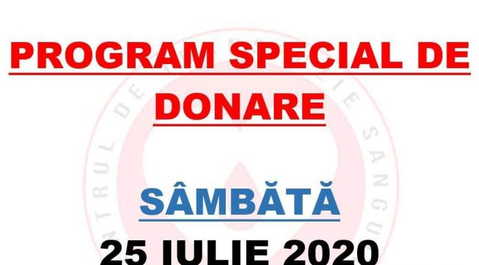 Program special de donare la Centrul de Transfuzie Sanguină Târgu Jiu