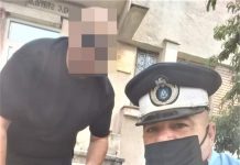 Un husky siberian rătăcit pe o stradă din Târgu-Jiu a ajuns la stăpân cu ajutorul unui jandarm