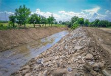 Decolmatare pe Amaradia. Intervenție în Târgu-Jiu