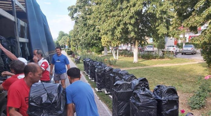 Coșuri de gunoi noi pe străzile din Motru