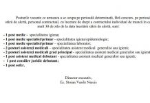 Angajări temporare la DSP Gorj