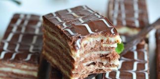 Rețeta săptămânii – Prăjitură cu foi, cacao și cremă de vanilie