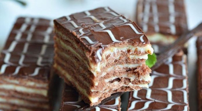 Rețeta săptămânii – Prăjitură cu foi, cacao și cremă de vanilie