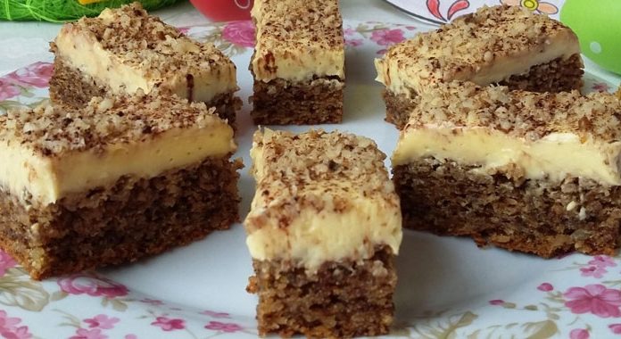 Rețeta săptămânii – Prăjitură cu foi de nucă și cremă mascarpone