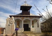 Biserica satului MĂCEŞU, Gorj, cu evlavioşii săi ctitori binevoitori!