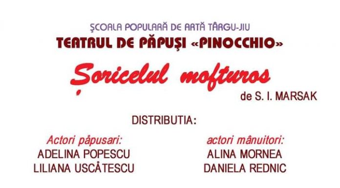 „Șoricelul mofturos”, din nou, la Teatrul de Vară