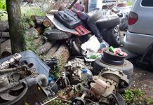 Patronul unui parc de dezmembrări auto, amendat cu 10.000 lei