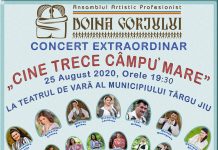 Concert al Ansamblului Doina Gorjului, la Teatrul de Vară Târgu Jiu