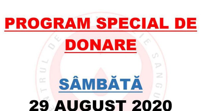 Program special de donare de sânge, la Târgu-Jiu