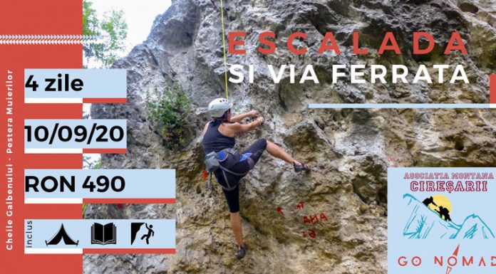 O nouă ediție a taberei de instruire în escaladă și alpinism demarează pe 10 septembrie