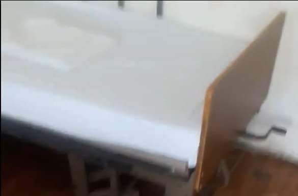 VIDEO: Un salon nereabilitat din Secția Interne a Spitalului Motru, criticat de o pacientă suspectă de COVID