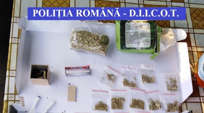 FOTO: Percheziții la traficanți de droguri, un tânăr a fost arestat