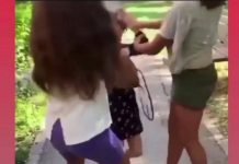 Un nou video șocant: O fetiță de 8 ani, bătută de două tinere