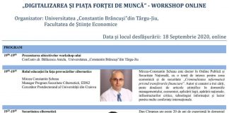 Vineri, workshop online organizat de UCB Târgu-Jiu