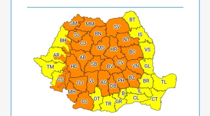 Cod portocaliu de ploi, în Gorj