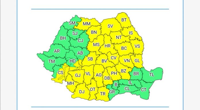 Gorjul, din nou sub cod galben de ploi