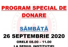 Program special de donare de sânge la Centrul de Transfuzii Târgu Jiu
