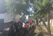 Ajutor de la Consiliul Județean Gorj pentru realizarea rigolelor din zonele de risc din Scoarța