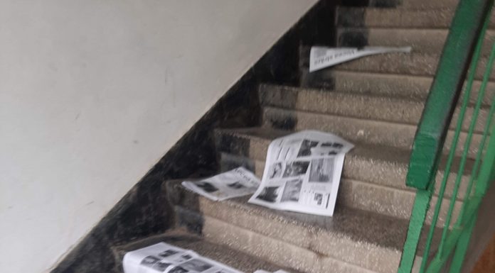 Mii de ziare denigratoare, la adresa candidatului Cosmin Morega, împrăștiate în oraș! Poliția Motru face verificari