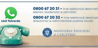 Linii Telverde pentru informații privind începutul anului școlar