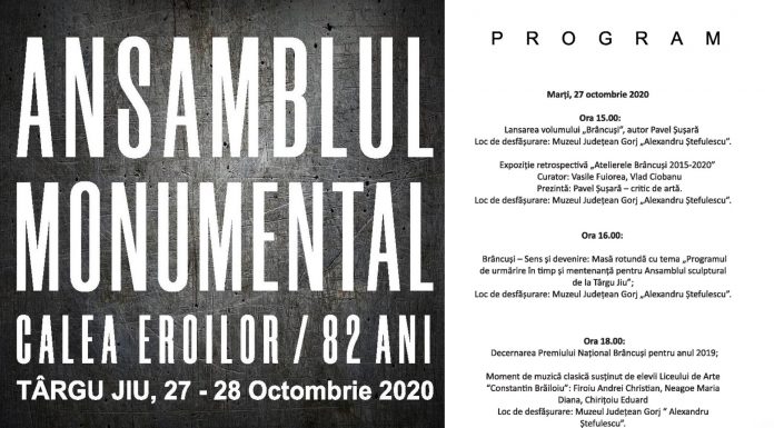 82 de ani de la inaugurarea Ansamblului brâncușian de la Târgu Jiu