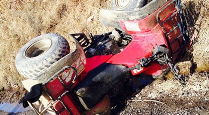 Bătrân cercetat, după ce a produs un accident cu ATV-ul