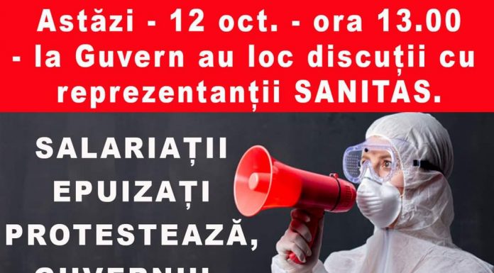 Discuții la Guvern cu reprezentanții Sanitas