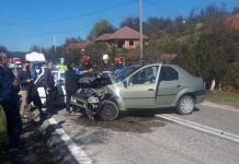 Accident cu două victime la Roșiuța, unul dintre șoferi era băut