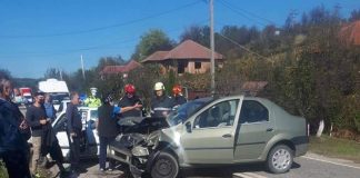 Accident cu două victime la Roșiuța, unul dintre șoferi era băut