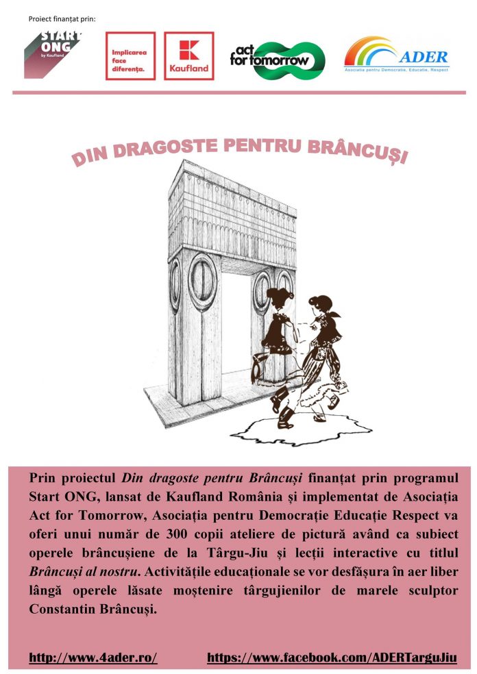 Proiectul ”Din dragoste pentru Brâncuși” a ajuns la final!