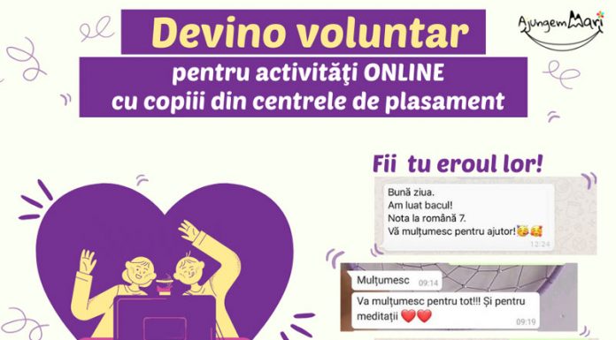Se caută voluntari pentru copiii din centrele de plasament din județul Gorj!