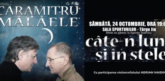 Spectacolul ,,Caramitru-Mălăele, câte-n lună și în stele”, sâmbătă, la Târgu-Jiu