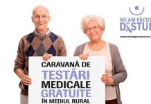 Caravană de testări medicale gratuite la Bălești și Țicleni