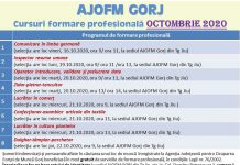 Opt cursuri de formare profesională, demarate de AJOFM Gorj