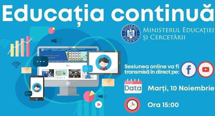 Sesiune online de îndrumare și consiliere pentru profesori