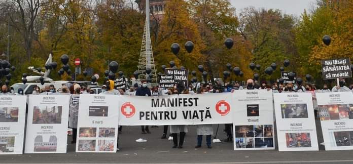 Mâine, o nouă acțiune de protest a Federaţiei Sanitas