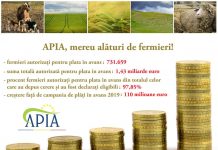 APIA: Plățile în avans pentru fermieri, finalizate!