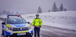 Anunțul polițiștilor gorjeni pentru un trafic sigur în condiții de iarnă