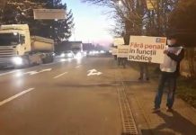 VIDEO: ,,Fără penali în funcții publice! Al doilea protest cu pancarte al USR la Târgu-Jiu!