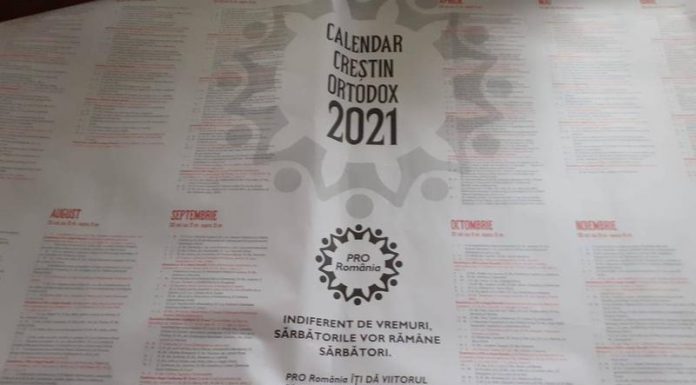 Calendare ortodoxe distribuite electoral