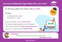 Concurs de matematică pentru elevii din ciclul primar