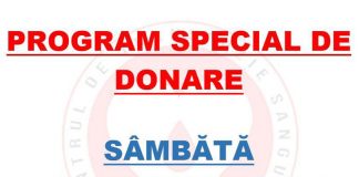 Sâmbătă, program special de donare de sânge și plasmă, la Târgu-Jiu