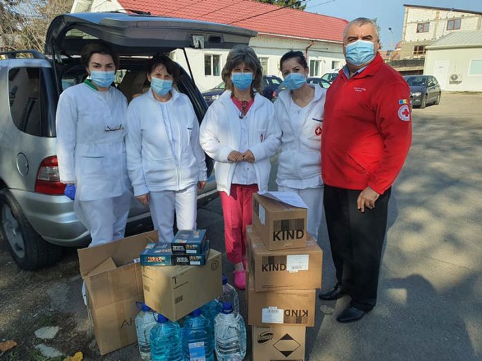 Crucea Roșie a făcut o donație către trei spitale din Gorj