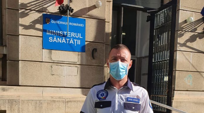 Liderul Sindicatului Ambulanța Salvamed, la protest în București!